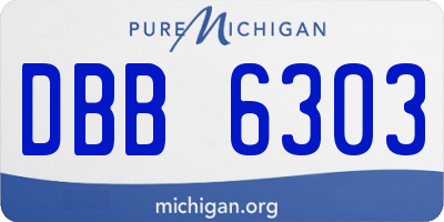 MI license plate DBB6303