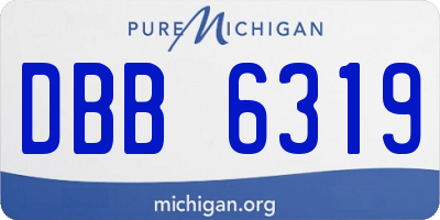 MI license plate DBB6319