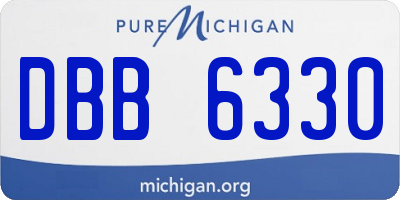 MI license plate DBB6330