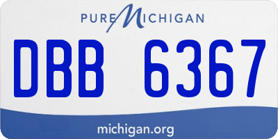 MI license plate DBB6367