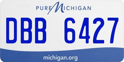 MI license plate DBB6427