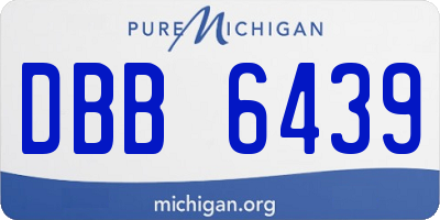 MI license plate DBB6439