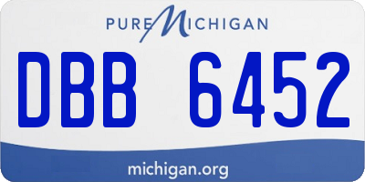 MI license plate DBB6452