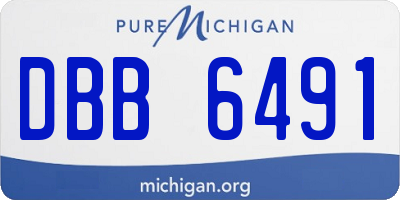 MI license plate DBB6491
