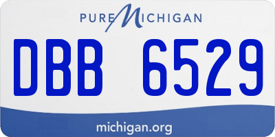 MI license plate DBB6529
