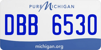 MI license plate DBB6530