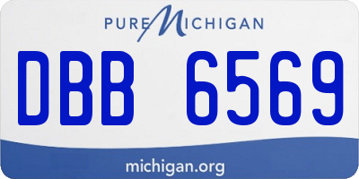 MI license plate DBB6569