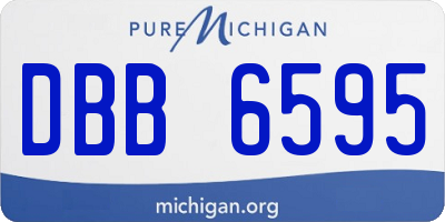 MI license plate DBB6595