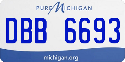 MI license plate DBB6693