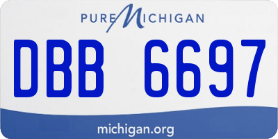 MI license plate DBB6697