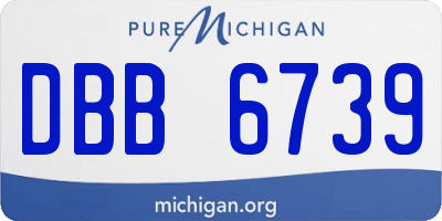 MI license plate DBB6739