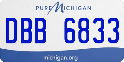 MI license plate DBB6833