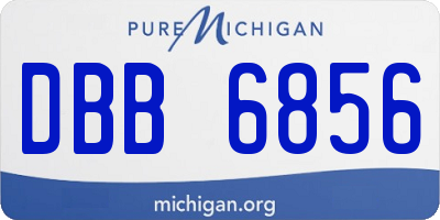 MI license plate DBB6856