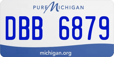 MI license plate DBB6879