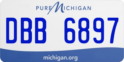 MI license plate DBB6897