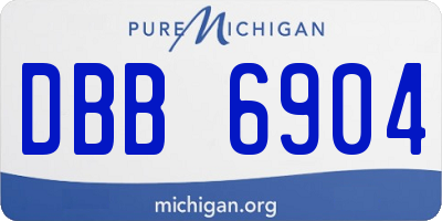 MI license plate DBB6904