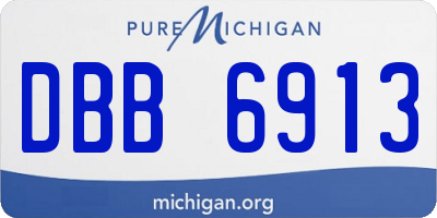 MI license plate DBB6913