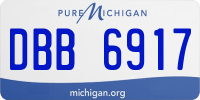 MI license plate DBB6917