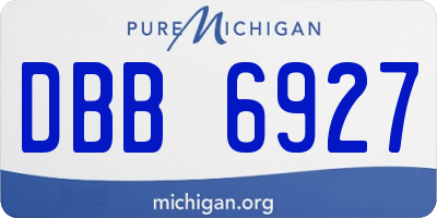 MI license plate DBB6927