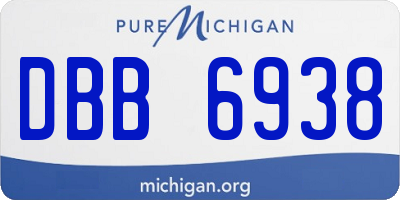 MI license plate DBB6938