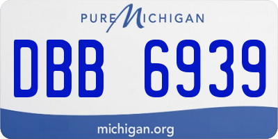 MI license plate DBB6939