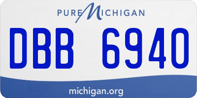 MI license plate DBB6940