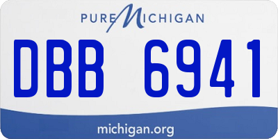 MI license plate DBB6941