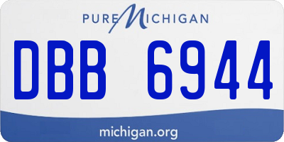 MI license plate DBB6944