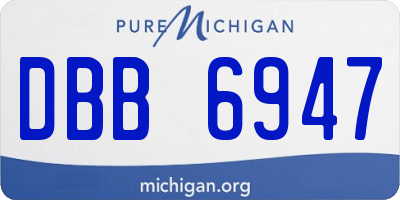 MI license plate DBB6947