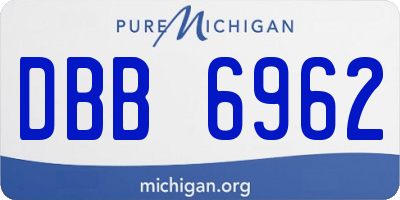 MI license plate DBB6962