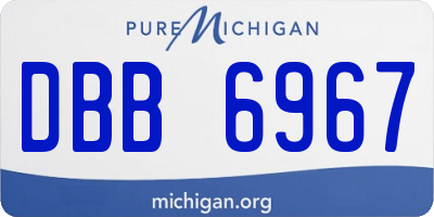 MI license plate DBB6967