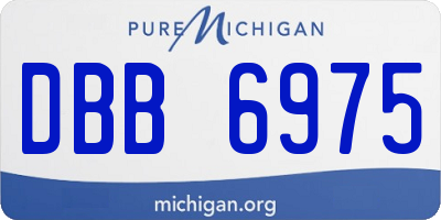 MI license plate DBB6975