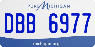 MI license plate DBB6977