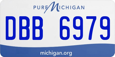MI license plate DBB6979