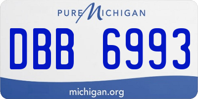 MI license plate DBB6993