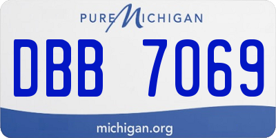 MI license plate DBB7069