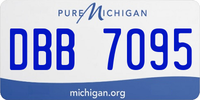 MI license plate DBB7095