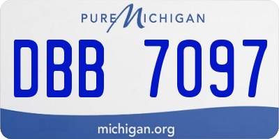MI license plate DBB7097