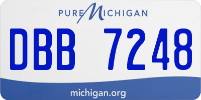 MI license plate DBB7248