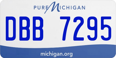 MI license plate DBB7295