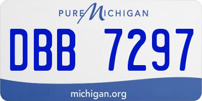 MI license plate DBB7297