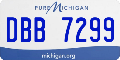 MI license plate DBB7299