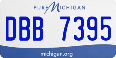 MI license plate DBB7395