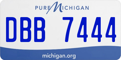 MI license plate DBB7444