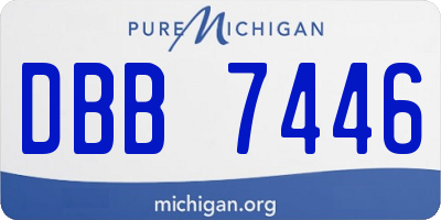 MI license plate DBB7446