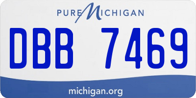 MI license plate DBB7469