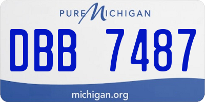 MI license plate DBB7487