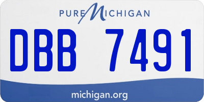 MI license plate DBB7491