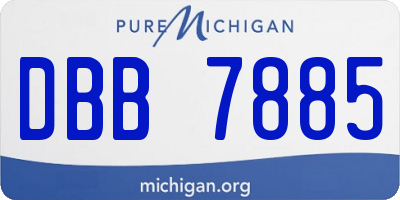 MI license plate DBB7885