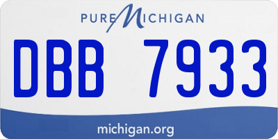 MI license plate DBB7933